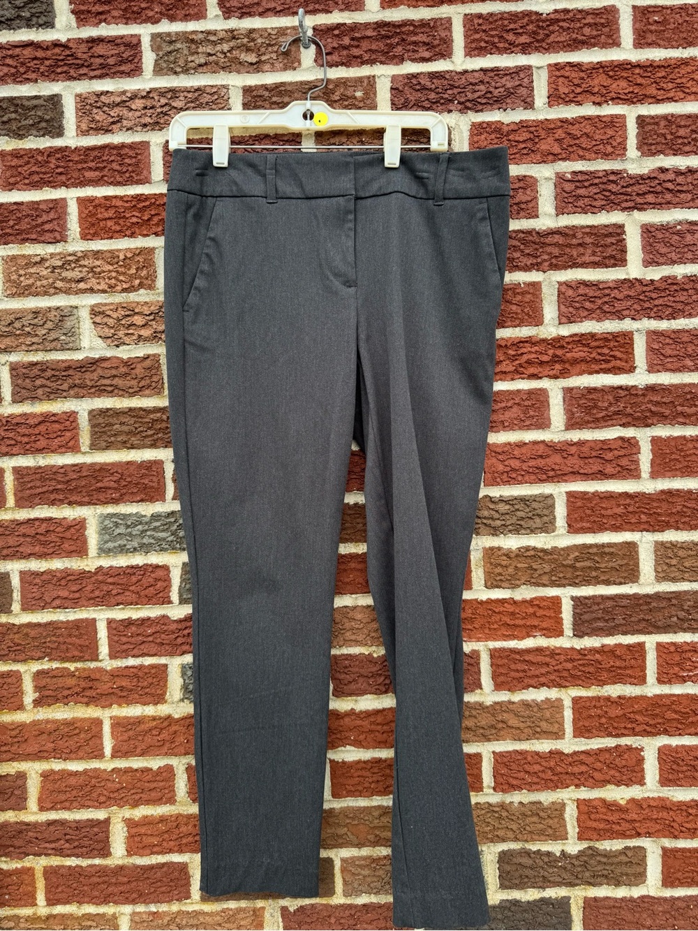 LOFT Modern Straight-Leg Pants in Charcoal